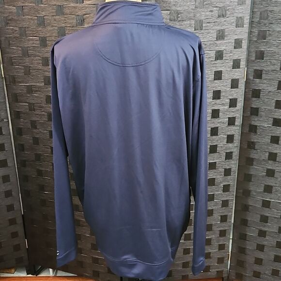 Champion Navy Blue Michigan Quarter-Zip Pullover Size Large - Picture 7 of 13